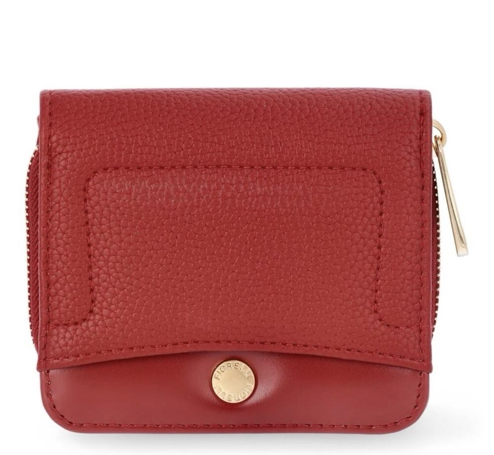 Fiorelli Women's Elizabeth Zip Around Wallet, Syrah Red NWT